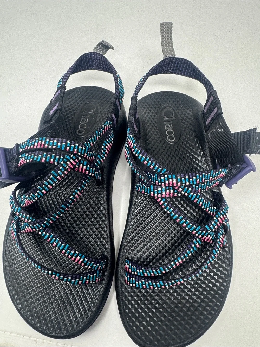 CHACO ECOTREAD SANDALS KIDS SIZE 3 MULTI-COLOR SHOES